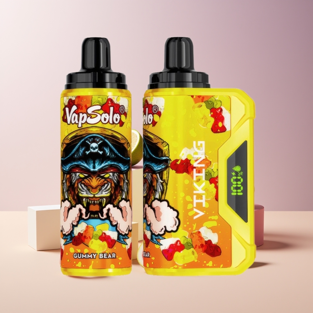 VapSolo VIKING 12000 Puff Italia ingrosso Disposable Vape Gommosa Orso 22ml 50mg Tipo-C