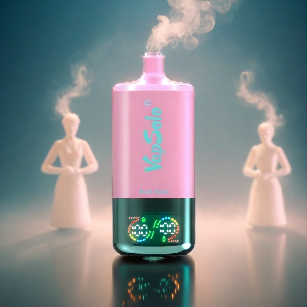 VapSolo Tripe 30000 Puffs Italia Ingrosso – Blue Razz (40ml E-Liquid, 20/50 mg/ml Nicotine, 3 Serbatoi, Ricarica Type-C)