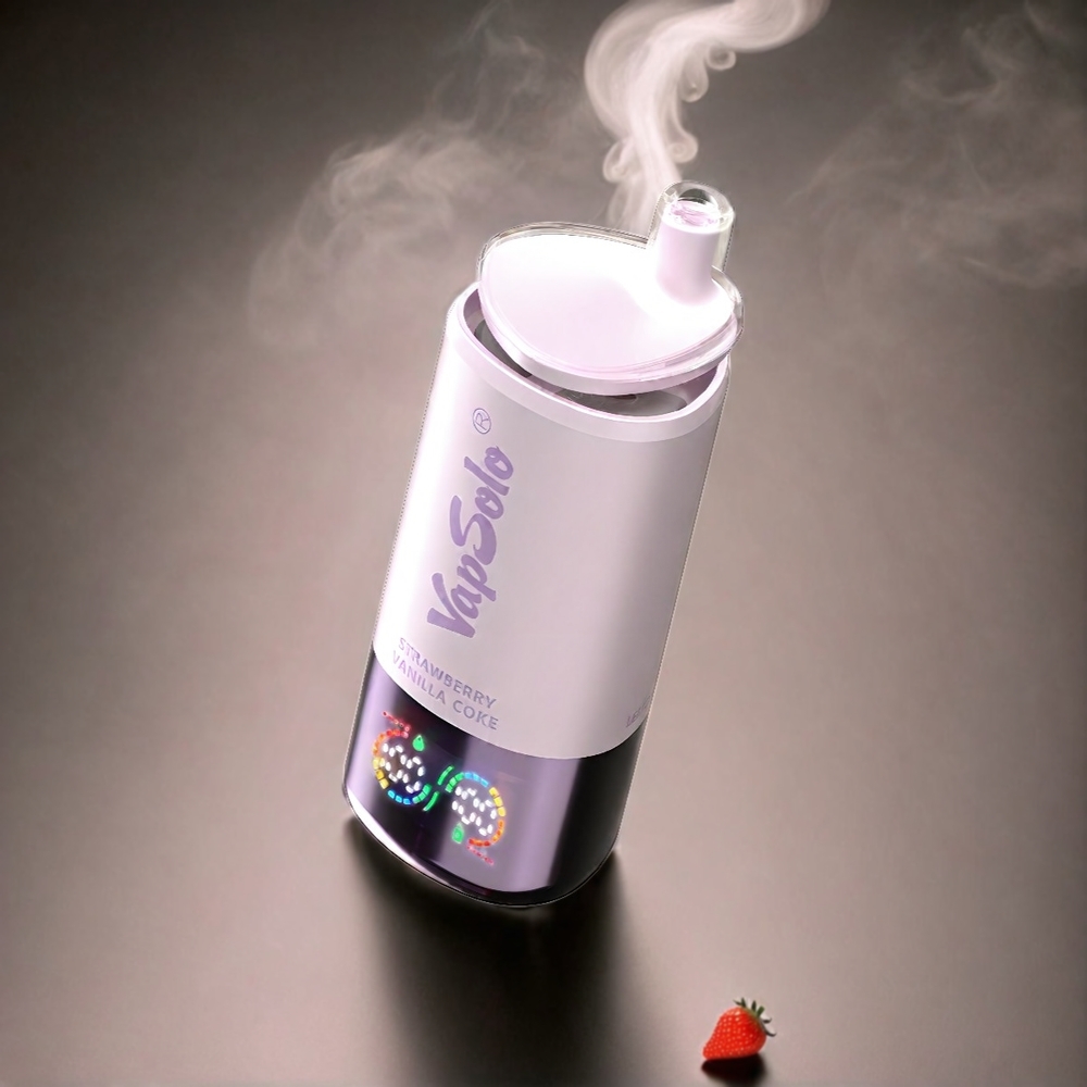 VapSolo Tripe 30000 Puffs Italia Ingrosso E-Liquido 40ml Fragola Vaniglia Coca Nicotina 20mg/ml 50mg/ml Tipo-C 3 Serbatoi