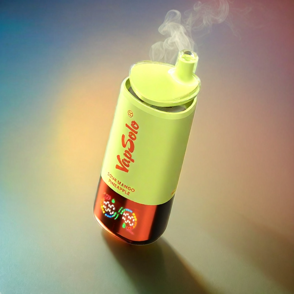 VapSolo Tripe 30000 Puffs Italia Ingrosso E-Liquido 40ml Mango Ananas Aspro Nicotina 20/50 mg/ml Tipo-C 3 Serbatoi