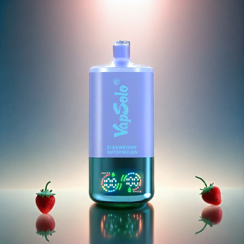 VapSolo Tripe 30000 Puffs Italia Ingrosso - Fragola Anguria & Mirtillo Ghiaccio - 40ml E-Liquid, Tipo-C, 20/50 mg/ml Nicotina