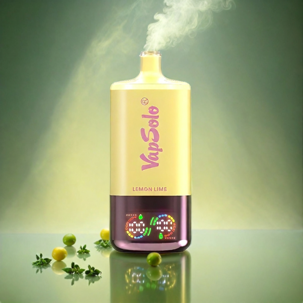 VapSolo Tripe 30000 Puffs Italia Ingrosso Vape Limone Lime – 40ml E-Liquid, 3 Tank, Tipo-C, 20/50 mg/ml Nicotina
