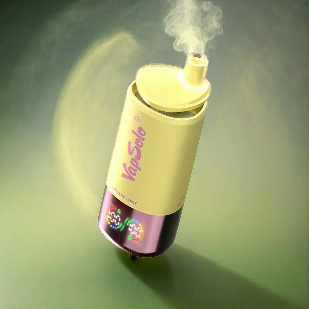 VapSolo Tripe 30000 Puffs Italia Ingrosso Vape Limone Lime – 40ml E-Liquid, 3 Tank, Tipo-C, 20/50 mg/ml Nicotina