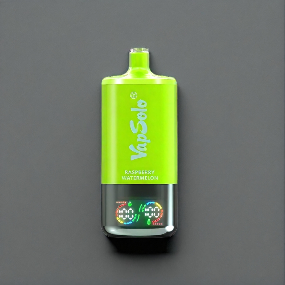 Vapsolo Tripe 30000 Puffs Italia Ingrosso Vape Lampone Cocomero con 40ml E-Liquid, 20/50 mg/ml Nicotina, 3 Serbatoi, Ricarica Type-C