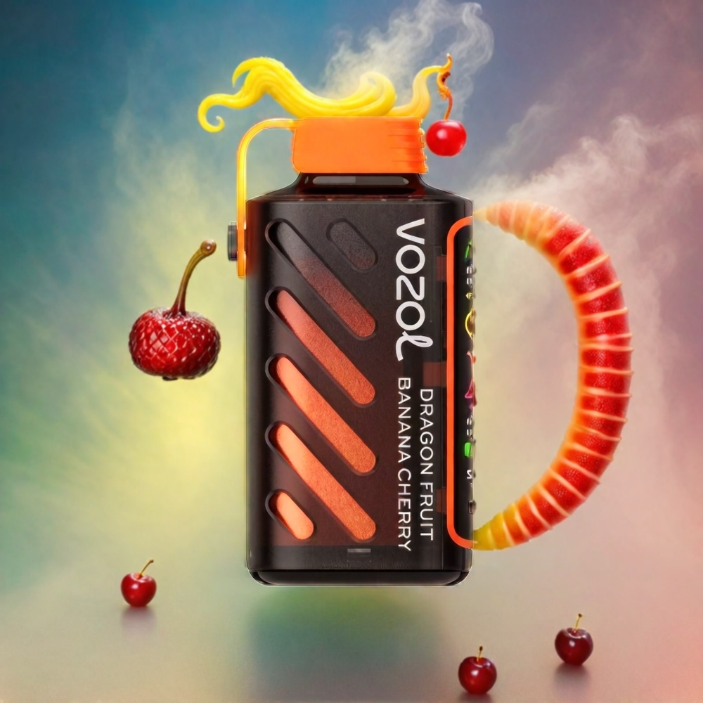 VOZOL Gear Power 20000 Puffs Italia Ingrosso - Dragon Fruit Banana Cherry - S.i.L.C. Tech, Bobina a doppia maglia, 20mL, 50mg