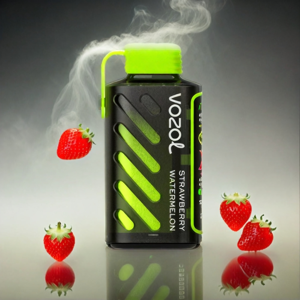 VOZOL Gear Power Italia Ingrosso 20000 Puffs Fragola Anguria con S.i.L.C. Tech, Bobina a doppia maglia e Display Full Screen, 20mL Pre-Filled 5% Nicotina