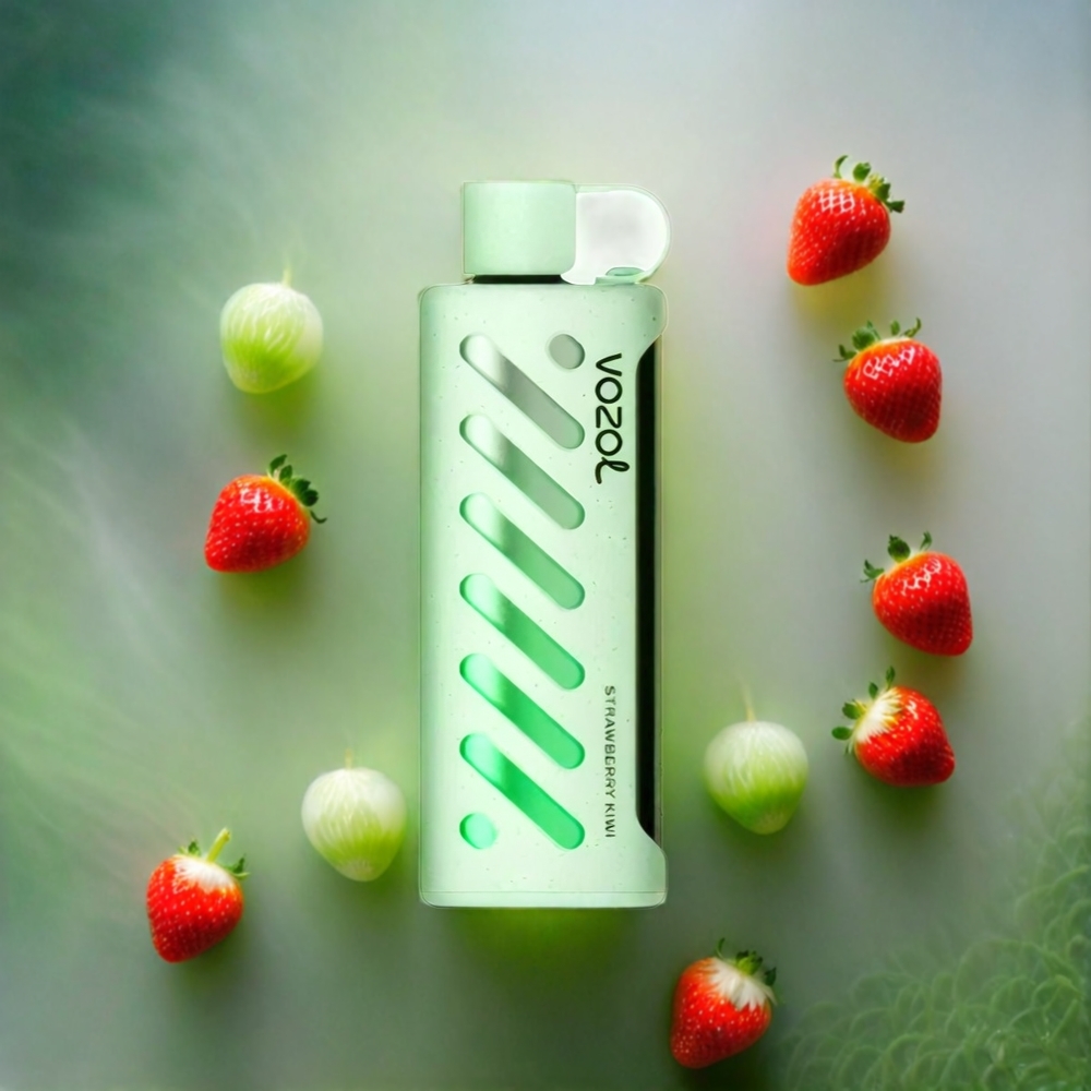 VOZOL Gear Shisha 25000 Puffs Italia Ingrosso - Fragola Kiwi, 30 Gusti Deliziosi, S.i.L.C Tech, Dual Mesh, 1000mAh, 3mg/5mg Nicotina