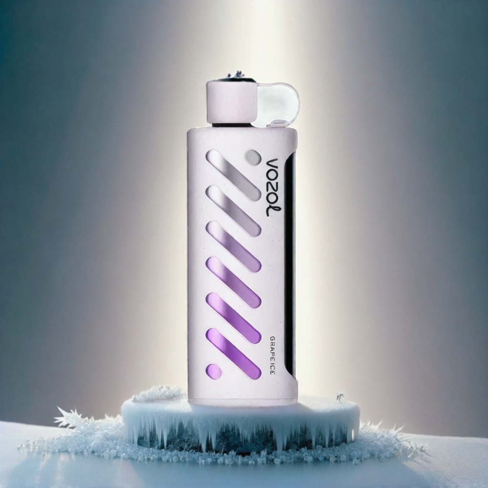 VOZOL Gear Shisha 25000 Puffs Italia Ingrosso - Ghiaccio d'Uva, 30 Gusti Deliziosi, S.i.L.C Tech, Doppia Mesh, Batteria 1000mAh