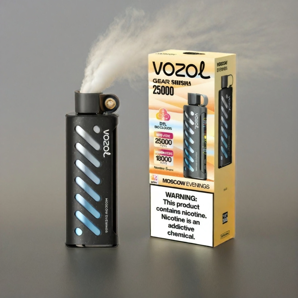VOZOL Gear Shisha 25000 Puffs Italia Ingrosso con 30 Gusti Deliziosi, Tech S.i.L.C, Doppia Mesh, Batteria 1000mAh da 3mg/ml o 5mg/ml