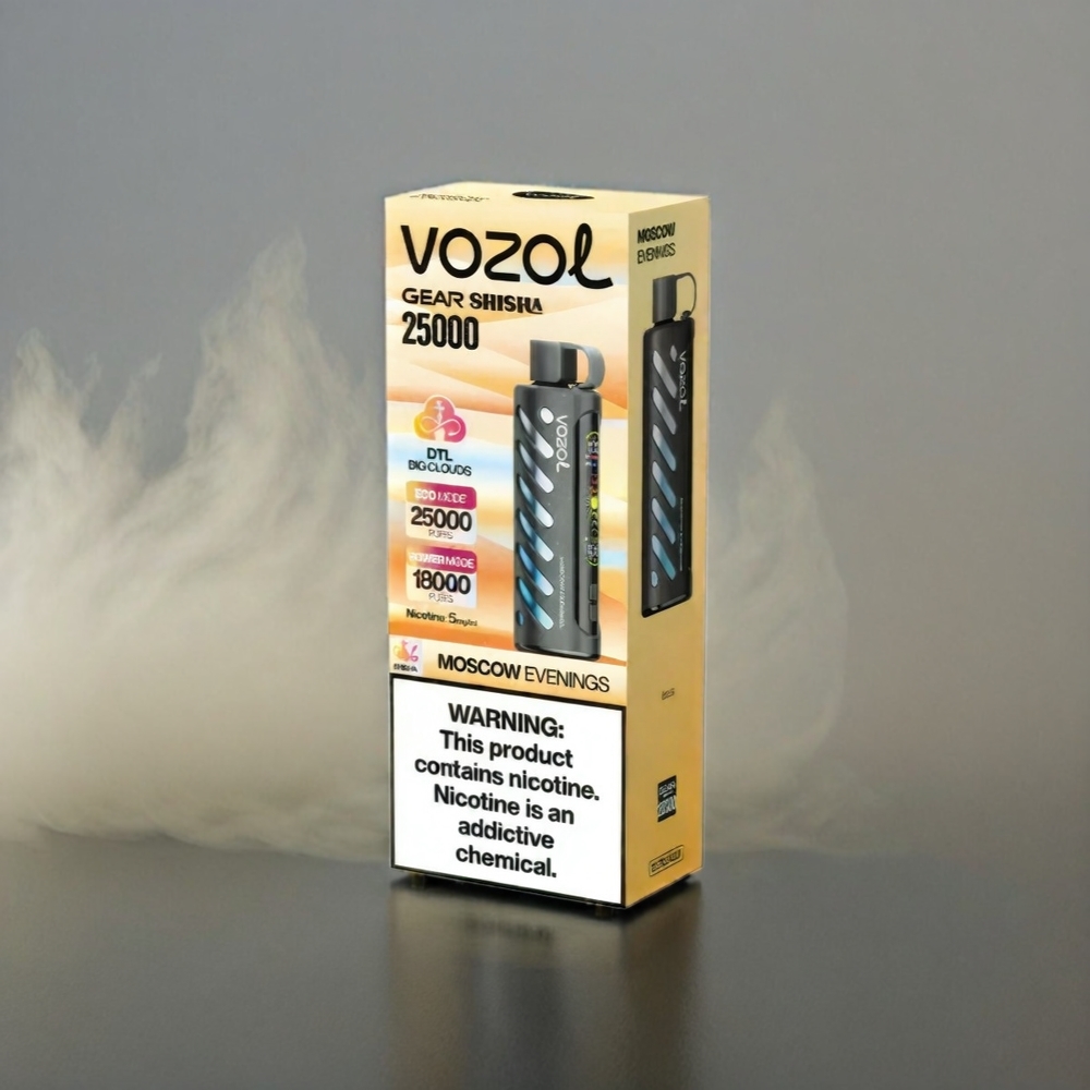 VOZOL Gear Shisha 25000 Puffs Italia Ingrosso con 30 Gusti Deliziosi, Tech S.i.L.C, Doppia Mesh, Batteria 1000mAh da 3mg/ml o 5mg/ml
