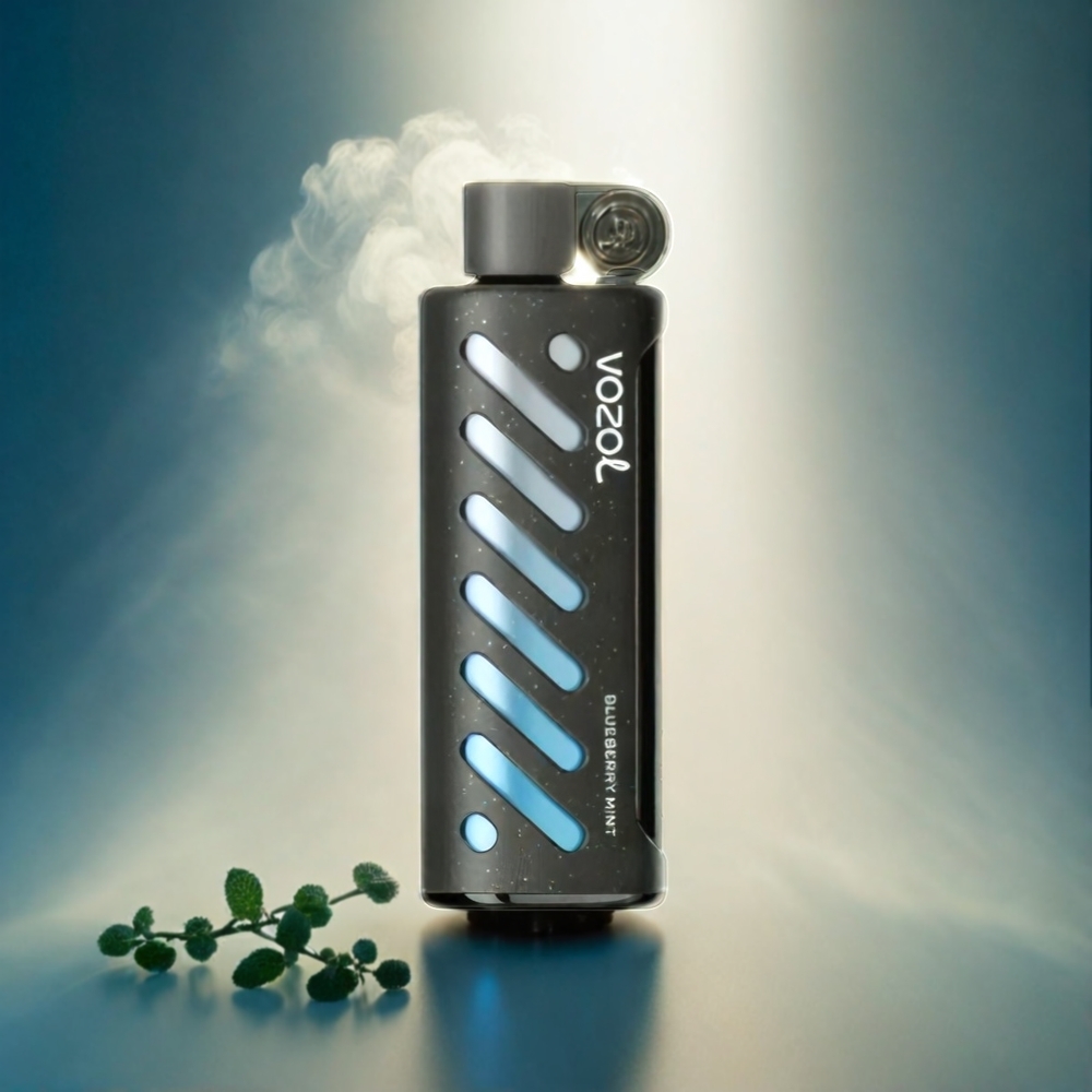 VOZOL Gear Shisha Italia Ingrosso 25000 Puffs - Mirtillo Blu e Menta, 30 Gusti Deliziosi, Batteria 1000mAh, S.i.L.C Tech, Dual Mesh