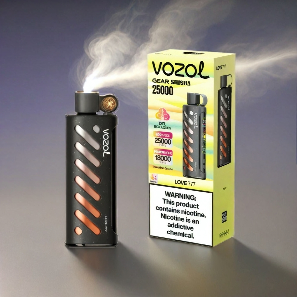 VOZOL Gear Shisha Italia Ingrosso 25000 Puffs con 30 Gusti Deliziosi, S.i.L.C Tech, Doppia Mesh, Batteria 1000mAh, Nicotina 3mg/ml o 5mg/ml