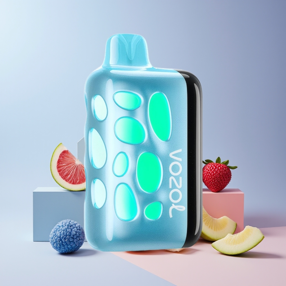 VOZOL RAVE 40000 Disposable Vape Mirtillo Ghiaccio Italia Ingrosso - 270° Glow, Beat-Synced, 80% in 20 Min