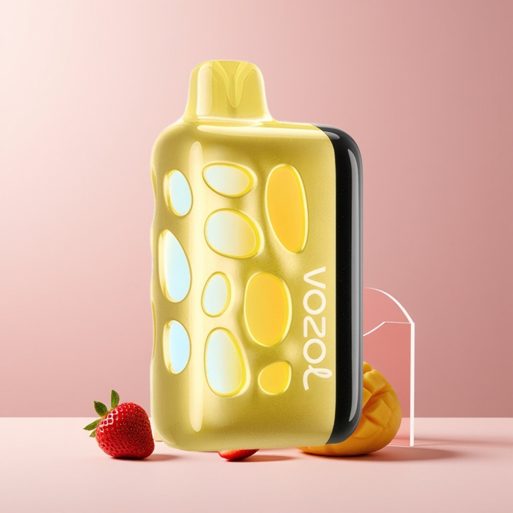 VOZOL RAVE 40000 Italia Ingrosso Disposable Vape Fragola Mango - 270° Glow, 80% in 20 Min, 1000mAh