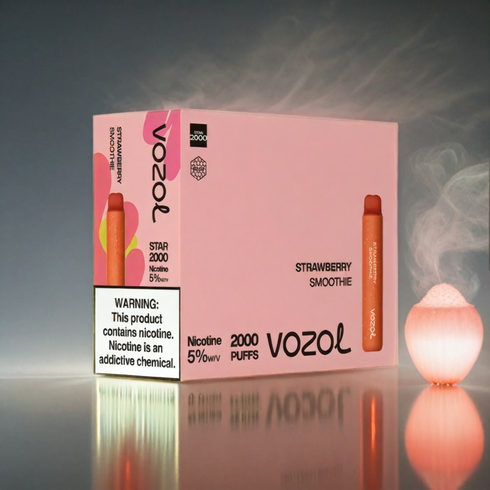 VOZOL Star 20000 Puffs Italia Ingrosso - Fragola Frullato con Schermo HD 2.2