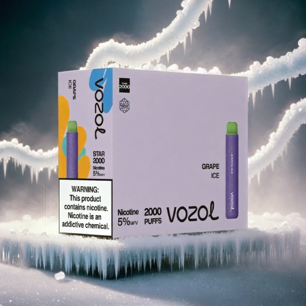 VOZOL Star 20000 Puffs Italia Ingrosso – Ghiaccio d’Uva con Schermo HD 2.2