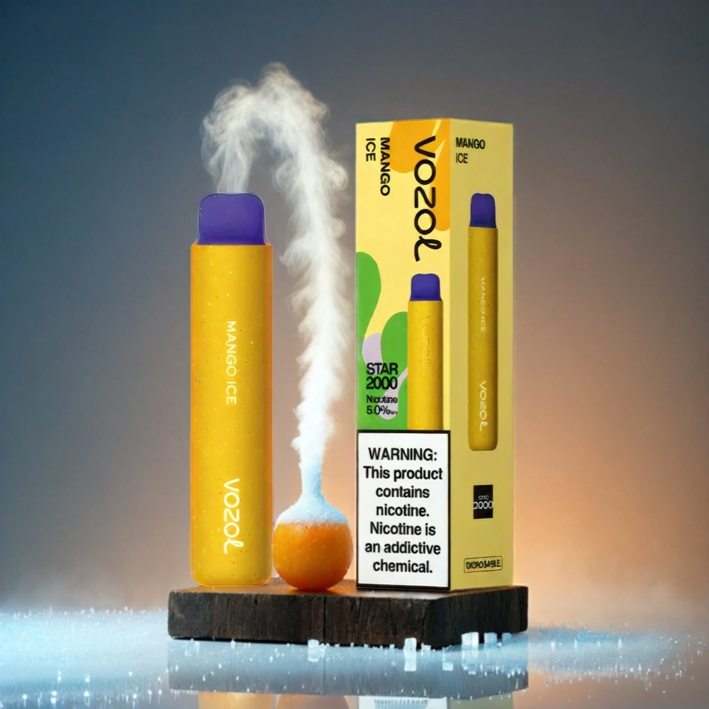 VOZOL Star 20000 Puffs Italia Ingrosso Vape Mango Ghiaccio con Schermo HD 2.2