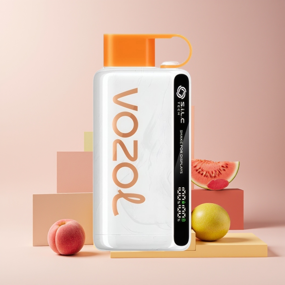 VOZOL STAR 9000/12000 Disposable Vape Pesca Mango Anguria - Italia Ingrosso con Ricarica 30% più Veloce, 650mAh, S.i.L.C TECH, Fino a 9000/1200 Tiri
