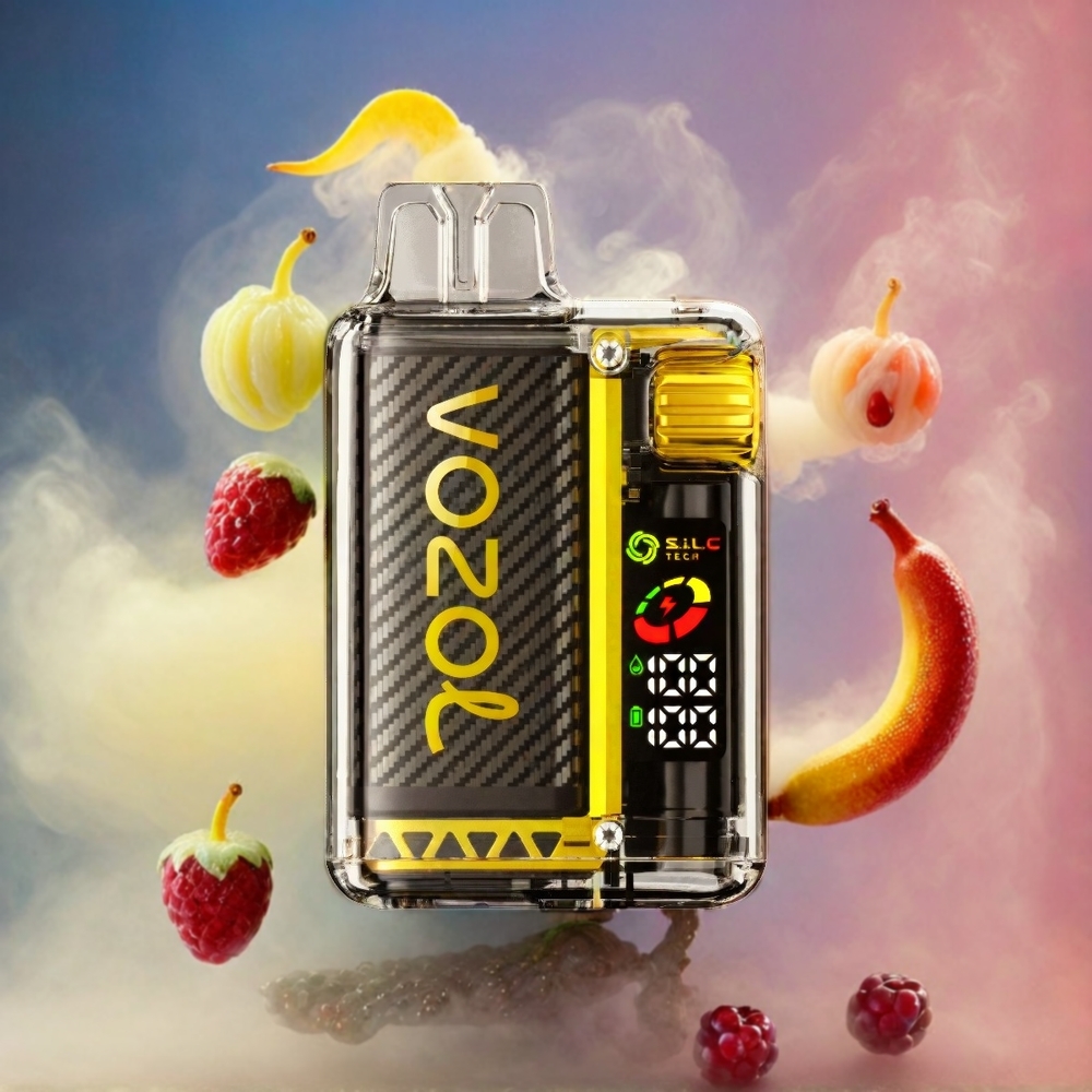 VOZOL Vista 20000 Puffs Italia Ingrosso Ricaricabile con Batteria 650mAh, Display OLED e S.i.L.C Tech Bobina a doppia maglia, Gusto Frutto del Drago Banana Ciliegia, MCU Chip, 6 Livelli di Regolazione