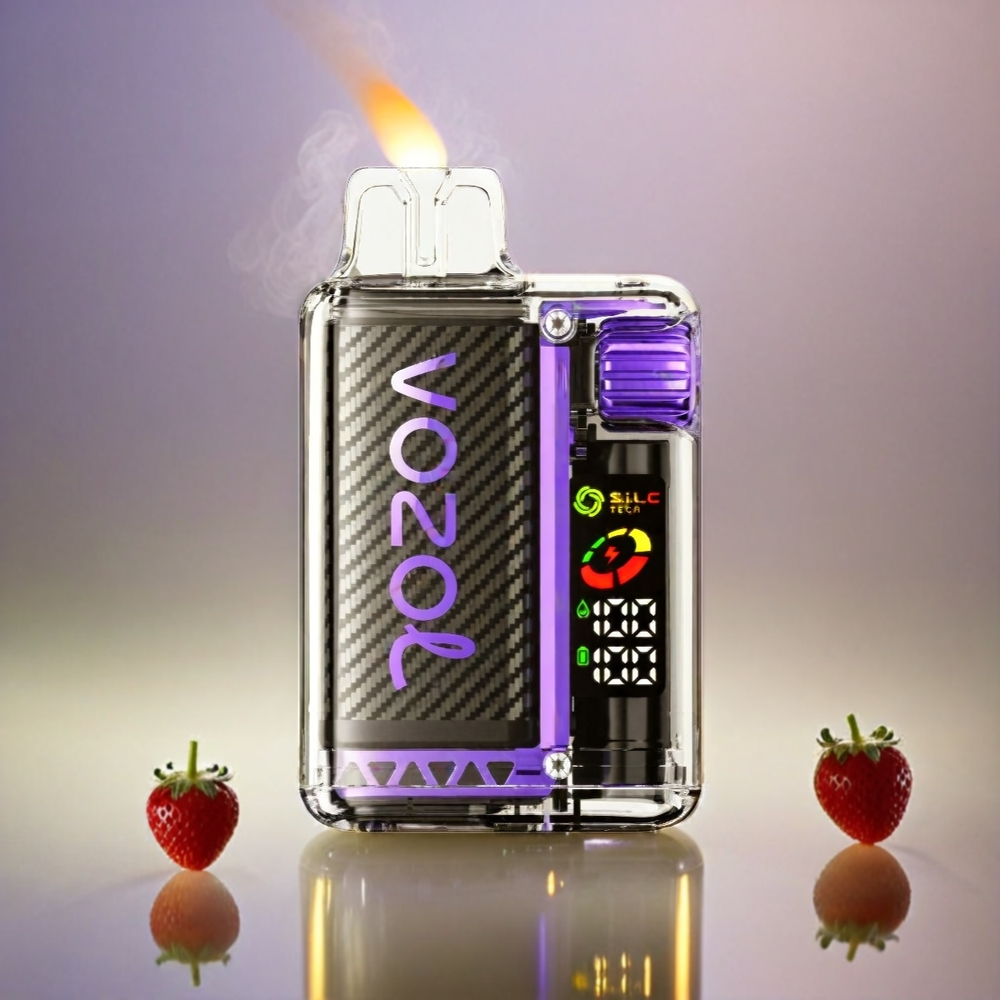 VOZOL Vista Italia Ingrosso 20000 Puffs Ricaricabile con OLED e Bobina a doppia maglia – Fragola Mango 2% Nicotina, 650mAh, MCU Chip, MTL, 6 Livelli di Potenza, TPD e Materiale PCR al 65%