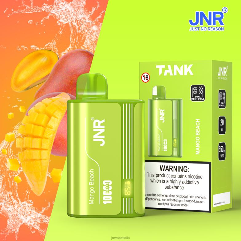 JNR Vape Flavours - carro armato jr spiaggia del mango 4H28D30