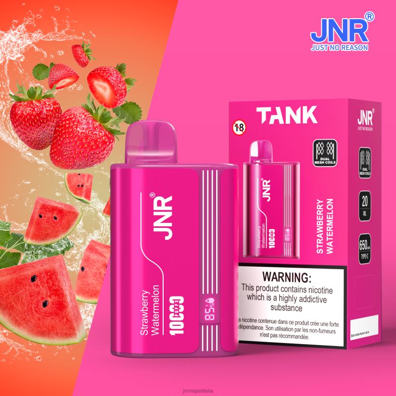 JNR Vape Nicotine - carro armato jr anguria alla fragola 4H28D26