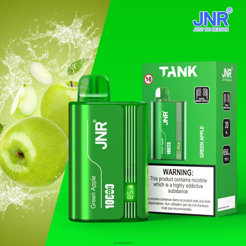 JNR Vapes Website - carro armato jr Mela verde 4H28D29
