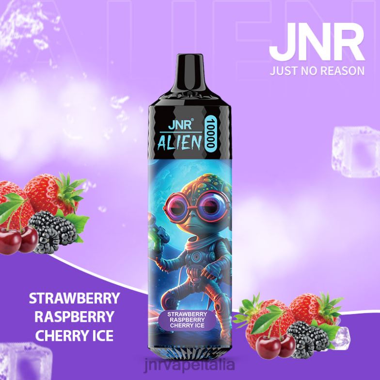 JNR Vape Milano - jnr alieno gelato alla fragola, lampone e ciliegia 4H28D155
