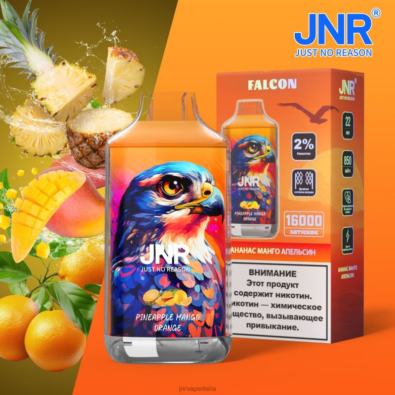 JNR Vape Italia - jnr falco ananas mango arancia 4H28D203