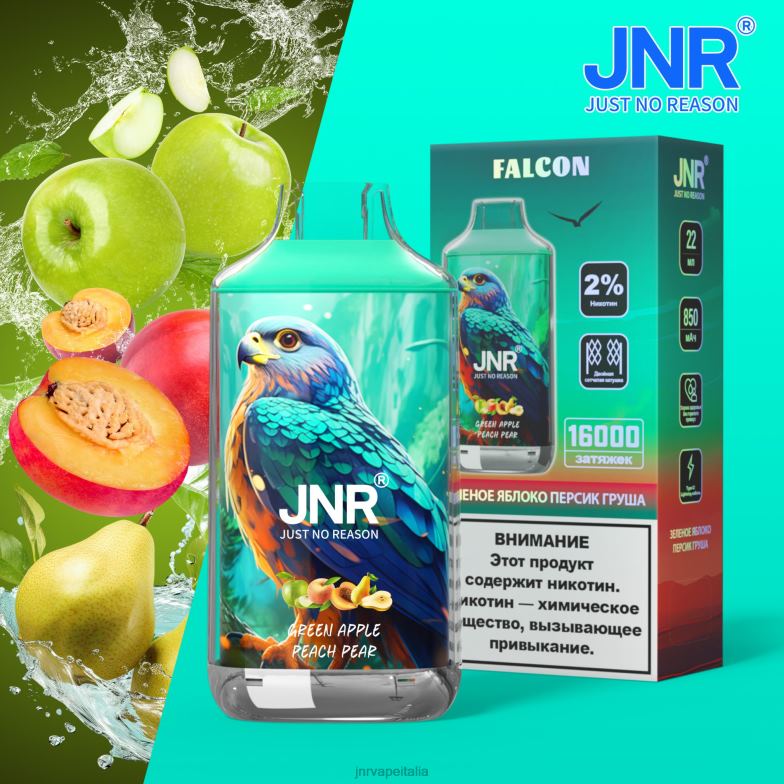 JNR Vape Shop - jnr falco mela verde pesca pera 4H28D198