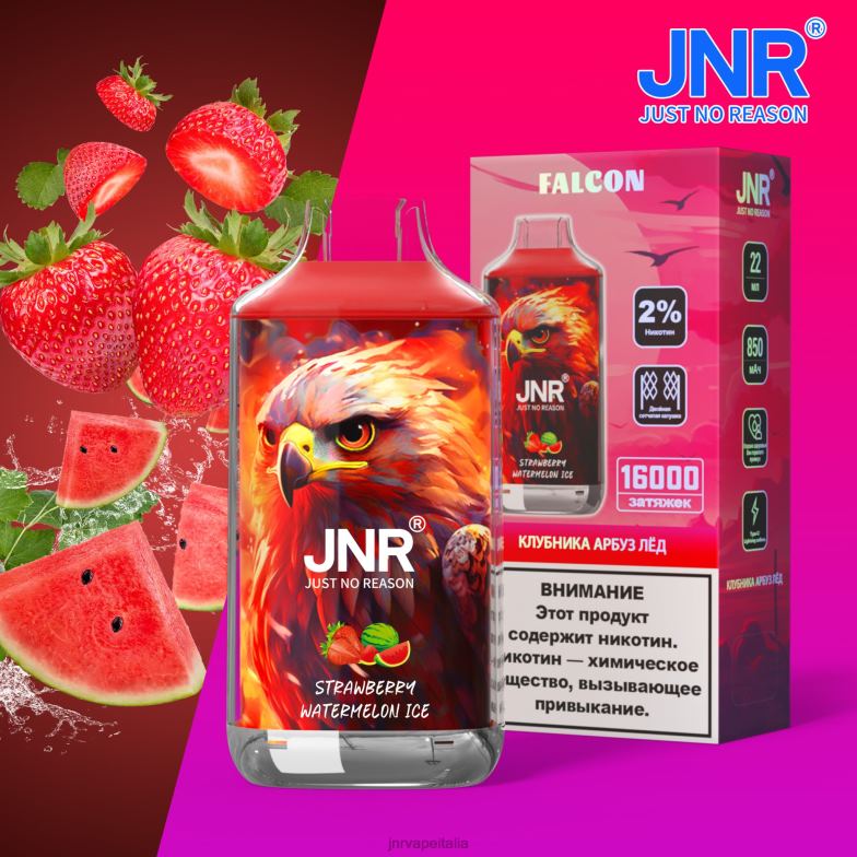 JNR Vapes Factory - jnr falco gelato alla fragola e anguria 4H28D207