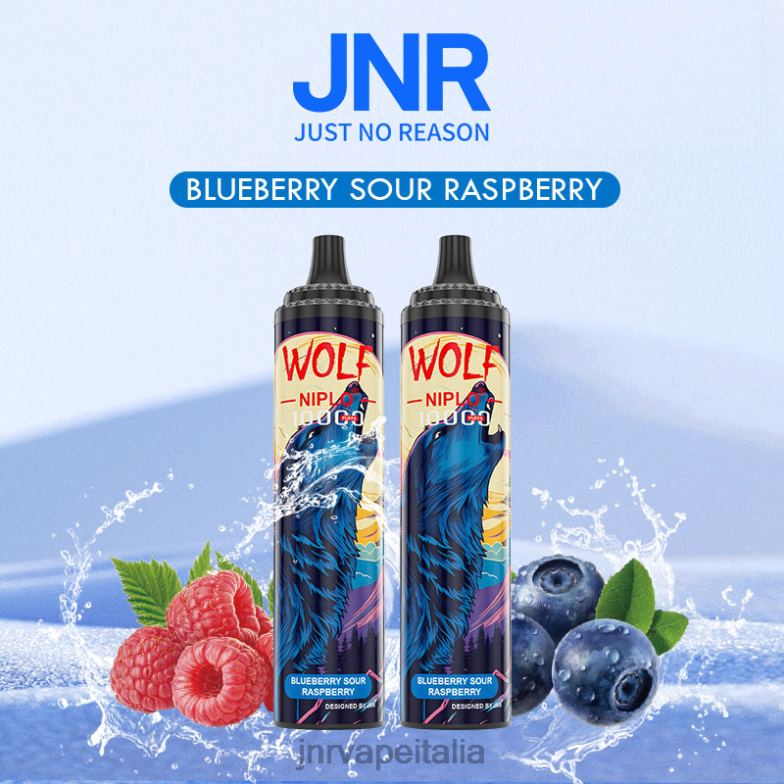JNR Vape Flavours - jnr lupo niplo lampone acido al mirtillo 4H28D360