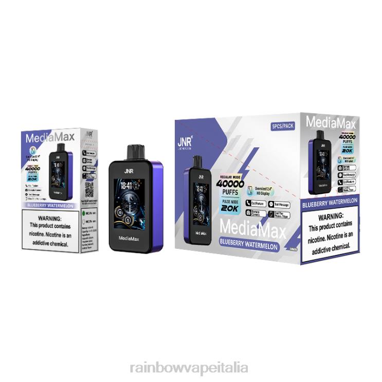 JNR Vape Review - JNR MediaMax Soffio da 40k anguria ai mirtilli PD8B612