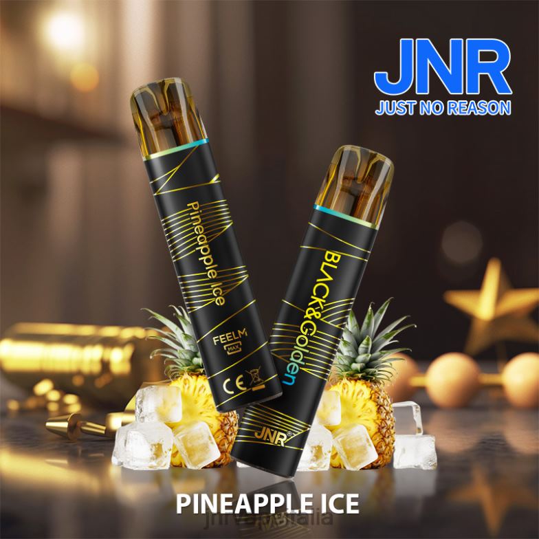 JNR Vape Flavours - jnr nero e dorato ghiaccio all'ananas 4H28D280