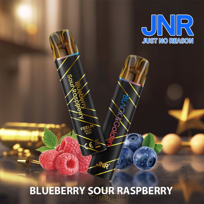 JNR Vape Italy - jnr nero e dorato lampone acido al mirtillo 4H28D274