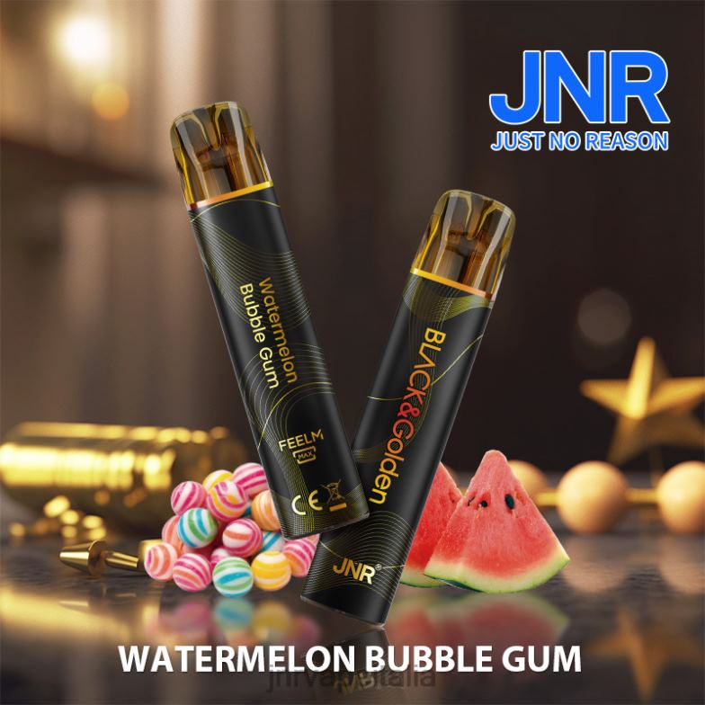JNR Vapes Factory - jnr nero e dorato Gomma da masticare all'anguria 4H28D287
