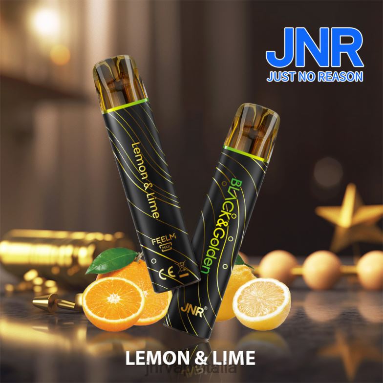 JNR Vapes Factory - jnr nero e dorato limone lime 4H28D277