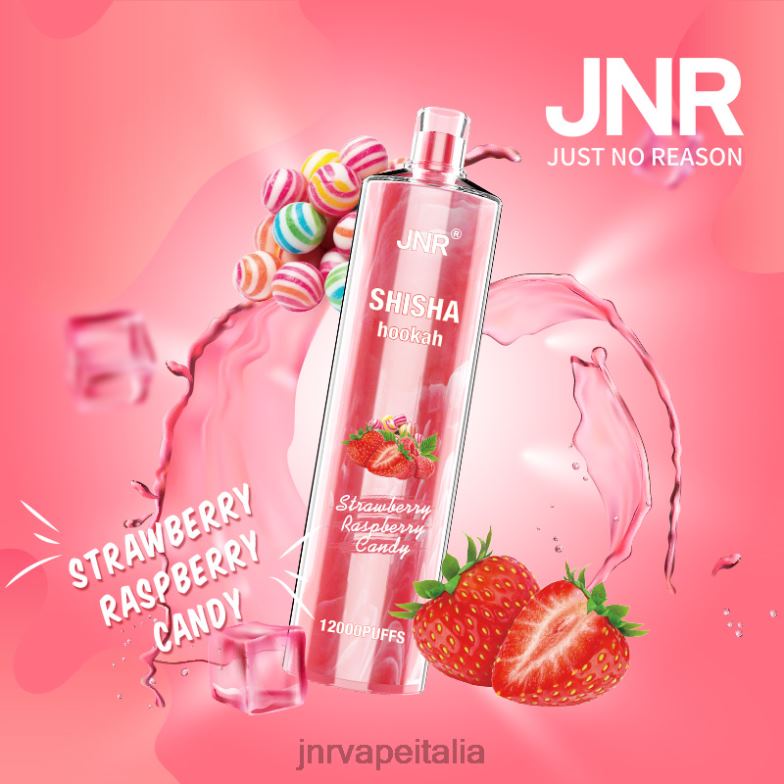 JNR Vape Shop - jnr shisha caramelle alla fragola e lampone 4H28D178