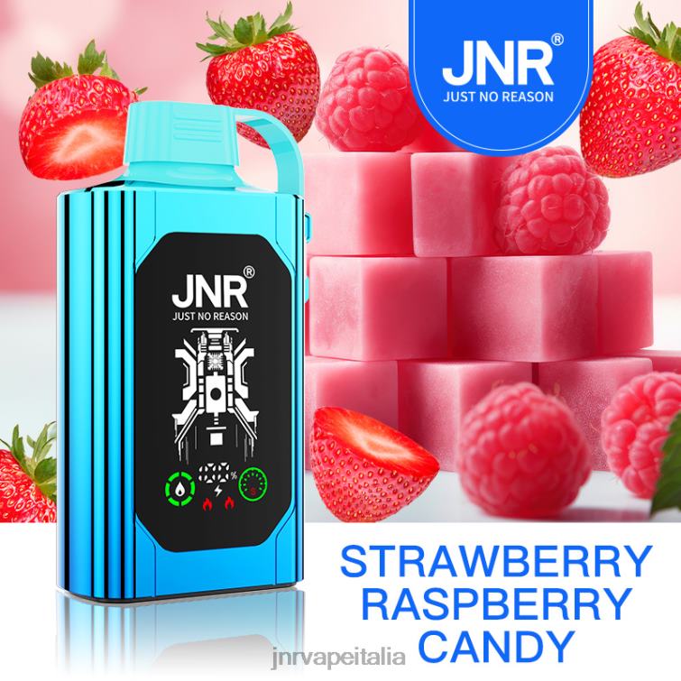 JNR Vape Italia - JNR SHISHA scatola caramelle alla fragola e lampone NZXH882